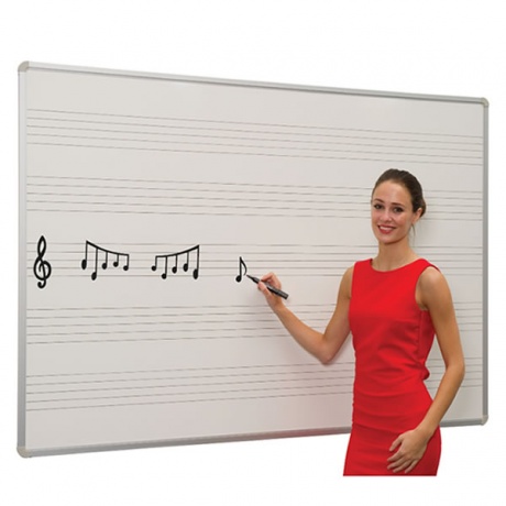 Music Stave Writing Dry Wipe Board - 5 Year Surface Guarantee